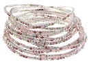 Martissor elastic bracelet, mix rose, inside 5.5cm - x1