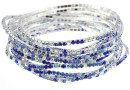 Martissor elastic bracelet, mix sapphire, inside 5.5cm - x1