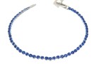 Tennis bracelet, royal blue, 18cm - x1