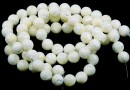 Mother of shell, white-ivory, round, 8mm