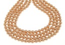 Perle tip Mallorca, rotund, rose gold,  4.5mm