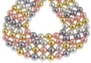 Mallorca type pearls, round, mix, 8mm