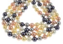 Mallorca type pearls, round, mix, 8mm