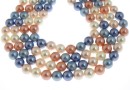 Mallorca type pearls, round, mix, 8mm