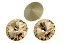 Swarovski, rivoli ss39, light silk, 8mm - x2