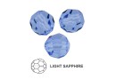 Preciosa, faceted round bead, light sapphire, 3mm - x10