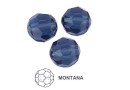 Preciosa, faceted round bead, montana, 3mm - x10