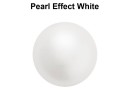 Preciosa one hole pearls, white, 4mm - x4