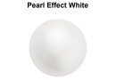 Preciosa one hole pearls, white, 6mm - x2