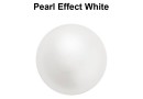 Preciosa one hole pearls, white, 12mm - x2