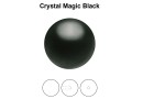 Perle Preciosa cu un orificiu, magic black, 4mm - x4