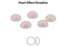 Preciosa, cabochon perla cristal, rosaline, 4mm - x4