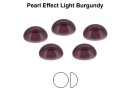 Preciosa, cabochon perla cristal, light burgundy, 3mm - x4