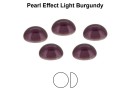 Preciosa, crystal pearl cabochon, light burgundy, 3mm - x4