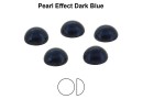Preciosa, cabochon perla cristal, dark blue, 3mm - x4