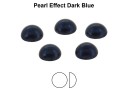 Preciosa, cabochon perla cristal, dark blue, 6mm - x4