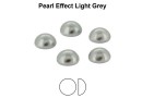 Preciosa, cabochon perla cristal, light grey, 3mm - x4