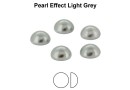 Preciosa, crystal pearl cabochon, light grey, 4mm - x4