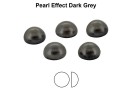 Preciosa, cabochon perla cristal, dark grey, 3mm - x4