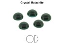 Preciosa, crystal pearl cabochon, malachite, 6mm - x4