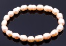 Bratara elastica din Perle de cultura light peach 8-10mm