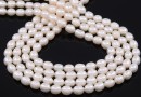 Sirag Perle de cultura - 7.5x6mm, alb