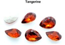 Ideal crystals, fancy picatura, tangerine, 10x7mm - x4