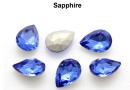 Ideal crystals, fancy picatura, sapphire, 10x7mm - x4