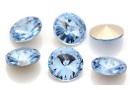 Ideal crystals, rivoli, light sapphire, 4mm - x4