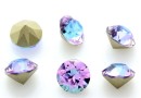 Ideal crystals, chaton, violet vitrail light, 6mm - x6