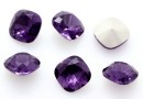 Ideal, fancy square, purple amethyst, 8mm - x2