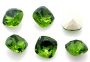 Ideal, fancy square, olivine, 8mm - x2