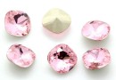 Ideal crystals, fancy square, light rose, 10mm - x2