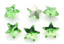 Ideal crystals, fancy star, peridot, 10mm - x1
