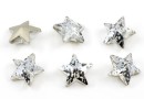 Ideal crystals, fancy star, crystal silver patina, 10mm - x1