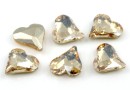 Ideal crystals, fancy inima, golden shadow, 9x8mm - x2