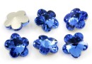 Ideal crystals, fancy flower, sapphire, 10mm - x1