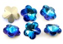 Ideal crystals, fancy floare, bermuda blue, 10mm - x1