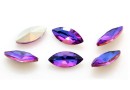 Ideal navette, fancy chaton, astral blue, 10mm - x4
