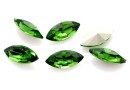 Ideal navette, fancy chaton, fern green, 10mm - x4