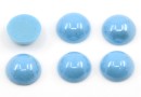 Ideal crystals, cabochon, turquoise, 8.5mm - x2