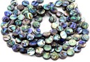 Margele sidef natural Abalone, scoica paua, disc, 10mm