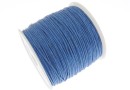 Spool of waxed thread, blue, 1mm - 82m