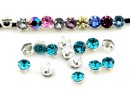 Swarovski, chaton mesh montees blue zircon, 2.6mm - x20