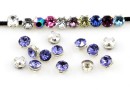 Swarovski, chaton mesh montees tanzanite, 2.6mm - x20