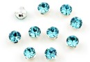 Swarovski, chaton mesh montees light turquoise, 2.6mm - x20