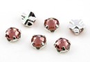 Swarovski, roses montees blush rose, 4mm - x20