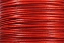 Bobina snur matase cerata pentru bratari, rosu, 0.8mm - 160m
