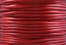 Bobina snur matase cerata, rosu intens, 1mm - 70m