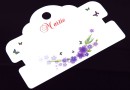 Carton martisor pentru bratari, Violet, 10x6.5cm- x20